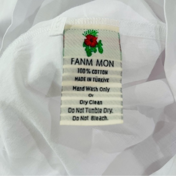Fanm Mon Larson Butterfly Embroidered Long Sleeve V Neckline Mini Dress NEW $359 - Picture 15 of 15